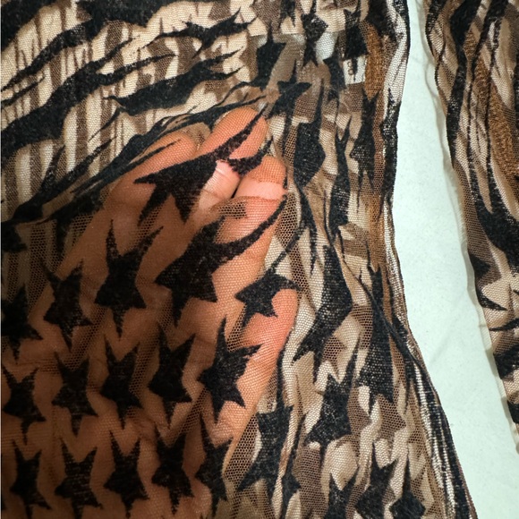 Mugler flocked star illusion turtleneck - Picture 6 of 7